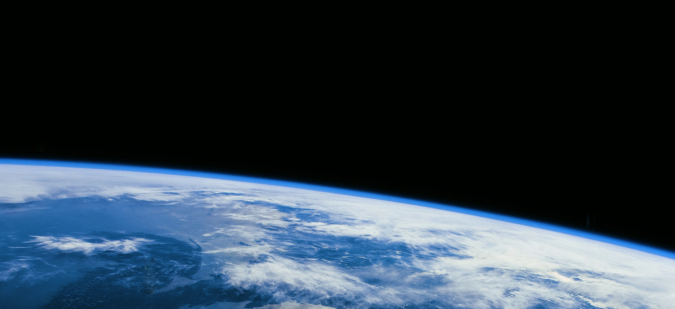 Earth horizon from space